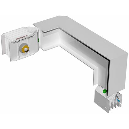 Double horizontal and vertical elbow XCP-HP (Al). Type 1 - In= 630A