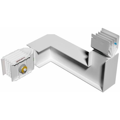 Double horizontal and vertical elbow XCP-HP (Al). Type 2 - In= 630A