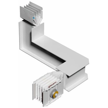 Double horizontal and vertical elbow XCP-HP (Al). Type 4 - In= 1000A