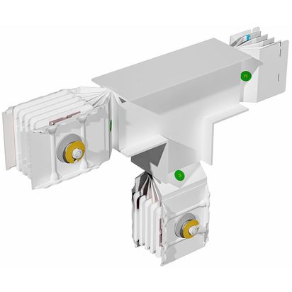 T vertical element XCP-HP (Al). Type 2 - In= 1000A