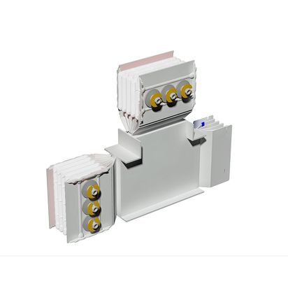 T vertical element XCP-HP (Al). Type 3 - In= 1600A