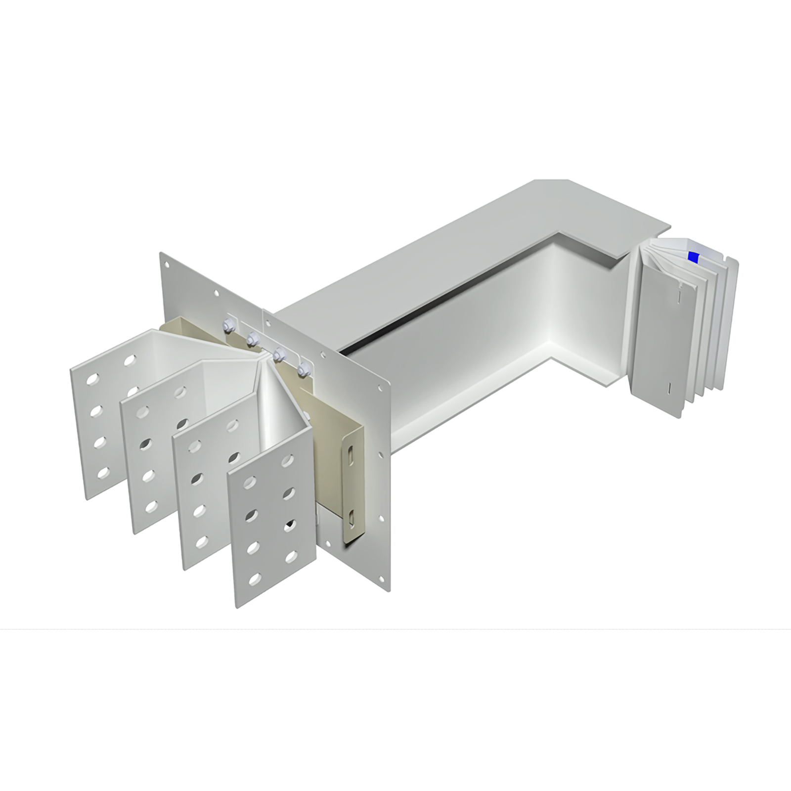 Exit bars element + horizontal elbow XCP-HP (Al). Type 1 - In= 2000A