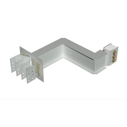 Exit bars element + double horizontal elbow XCP-HP (Al). Type 4 - In= 2000A