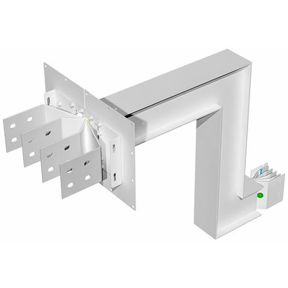Exit bars element + double vertical elbow XCP-HP (Al). Type 1 - In= 630A