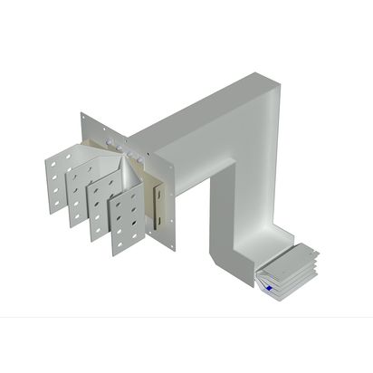 Exit bars element + vertical and horizontal elbow XCP-HP (Al). Type 1 - In= 2000A