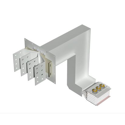 Exit bars element + vertical and horizontal elbow XCP-HP (Al). Type 5 - In= 2000A