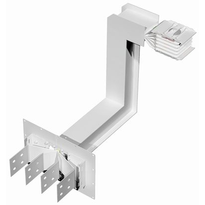 Exit bars element + vertical and horizontal elbow XCP-HP (Al). Type 7 - In= 1250A