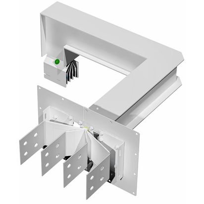 Exit bars element + horizontal and vertical elbow XCP-HP (Al). Type 3 - In= 800A