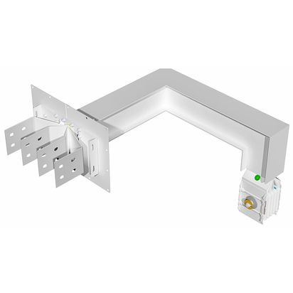 Exit bars element + horizontal and vertical elbow XCP-HP (Al). Type 5 - In= 1000A