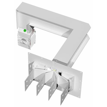 Exit bars element + horizontal and vertical elbow XCP-HP (Al). Type 7 - In= 1000A