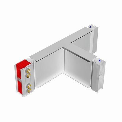 T horizontal element XCP-HP (Al). Type 1 - In= 2500A