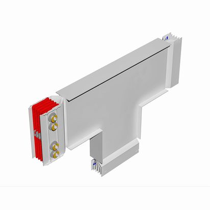 T vertical element XCP-HP (Al). Type 1 - In= 2500A
