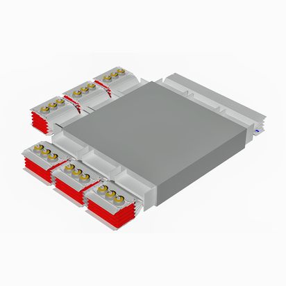T vertical element XCP-HP (Al). Type 3 - In= 5000A