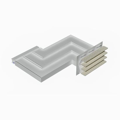 Exit bars element + double vertical elbow XCP-HP (Al). Type 2 - In= 5000A