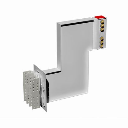 Exit bars element + double vertical elbow XCP-HP (Al). Type 4 - In= 4000A