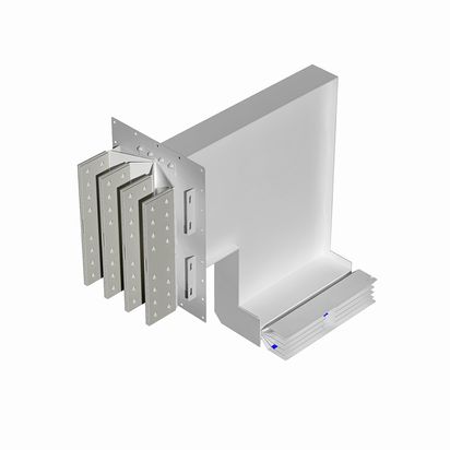 Exit bars element + vertical and horizontal elbow XCP-HP (Al). Type 1 - In= 3200A