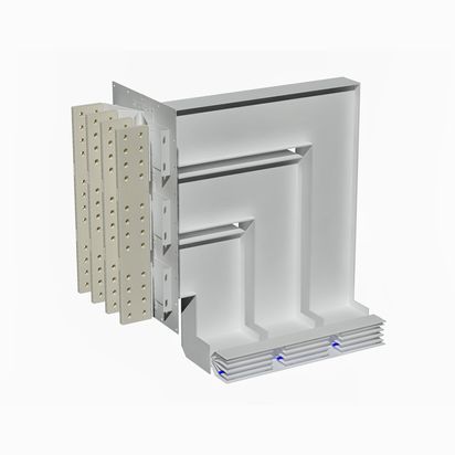 Exit bars element + vertical and horizontal elbow XCP-HP (Al). Type 1 - In= 5000A