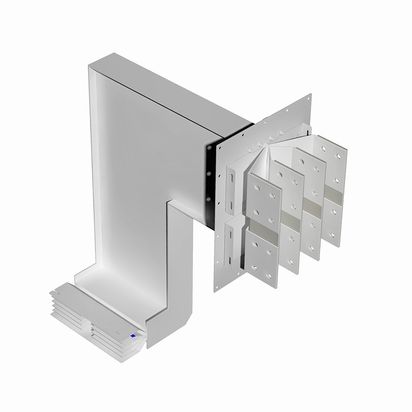 Exit bars element + vertical and horizontal elbow XCP-HP (Al). Type 2 - In= 2500A