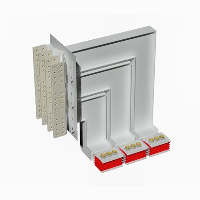 Exit bars element + vertical and horizontal elbow XCP-HP (Al). Type 5 - In= 5000A