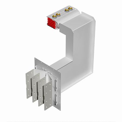 Exit bars element + vertical and horizontal elbow XCP-HP (Al). Type 8 - In= 2500A