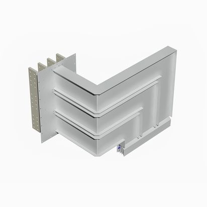 Exit bars element + horizontal and vertical elbow XCP-HP (Al). Type 3 - In= 5000A