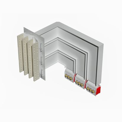 Exit bars element + horizontal and vertical elbow XCP-HP (Al). Type 5 - In= 5000A