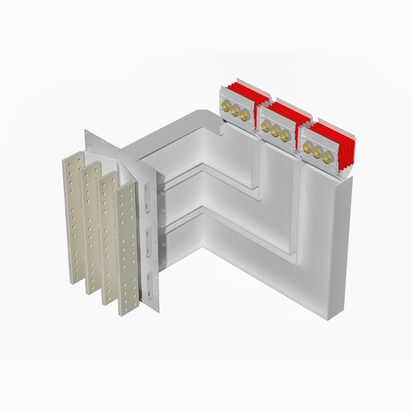 Exit bars element + horizontal and vertical elbow XCP-HP (Al). Type 6 - In= 5000A