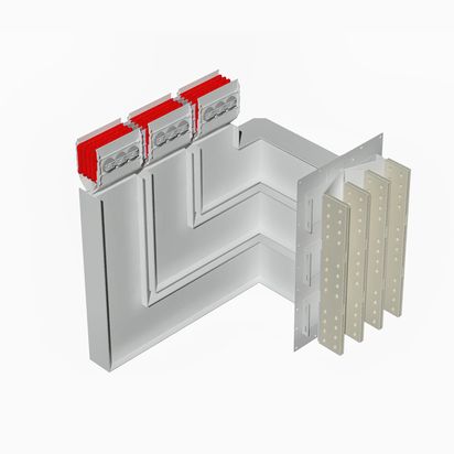 Exit bars element + horizontal and vertical elbow XCP-HP (Al). Type 8 - In= 5000A