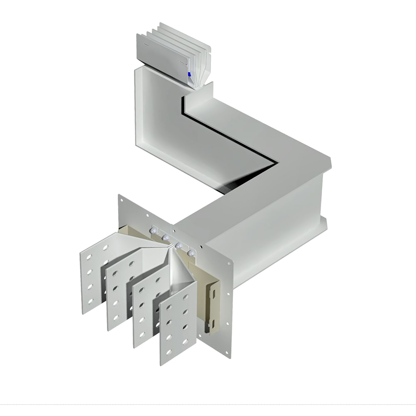 Exit bars element + horizontal + vertical elbow XCP-S (Al). Type 4 - In= 2000A
