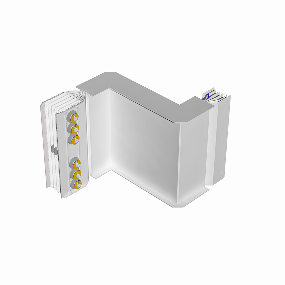 Double horizontal elbow XCP-S (Al). Right Type 1 - In= 4000A