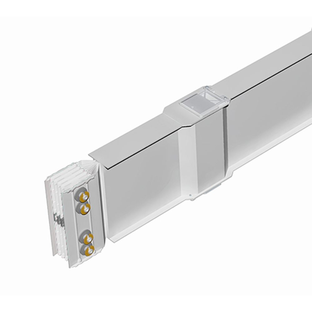 Straight element for distribution XCP-S (Al). N° of outlets 3+3 - L= 2.5-3m - In= 2500A