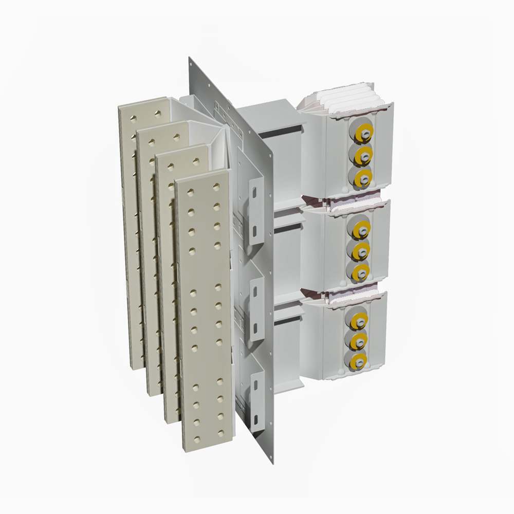 Connection interface with exit bars XCP-S (Al). Left Type 1 standard - In= 5000A