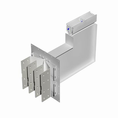 Exit bars element + vertical elbow XCP-S (Al). Type 2 - In= 2500A