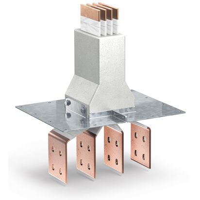 Connection interface right RCP in resin (Cu) - In= 1000A