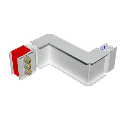 Double horizontal elbow XCP-HP (Cu). Right Type 1 - In= 2500A