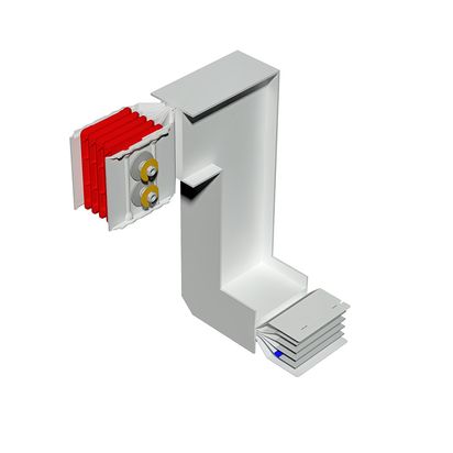 Double vertical and horizontal elbow XCP-HP (Cu). Type 1 - In= 2000A
