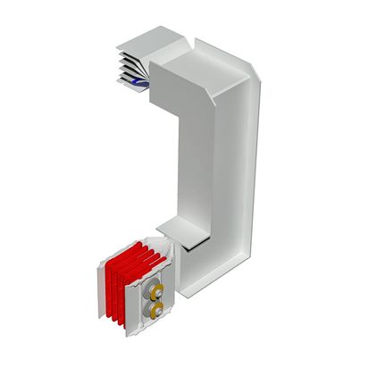 Double vertical and horizontal elbow XCP-HP (Cu). Type 4 - In= 2000A