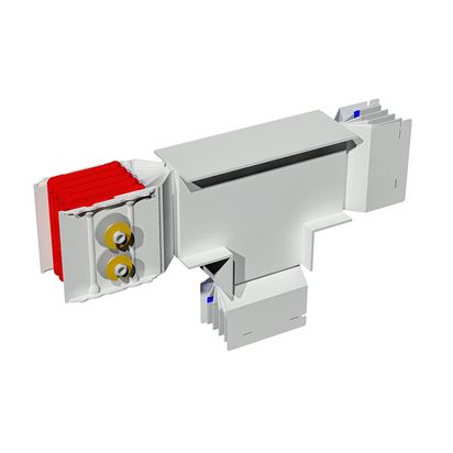 T vertical element XCP-HP (Cu). Type 1 - In= 2000A