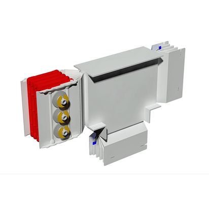 T vertical element XCP-HP (Cu). Type 1 - In= 2500A