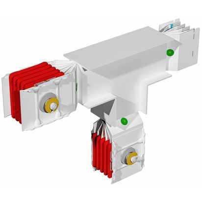T vertical element XCP-HP (Cu). Type 2 - In= 800A