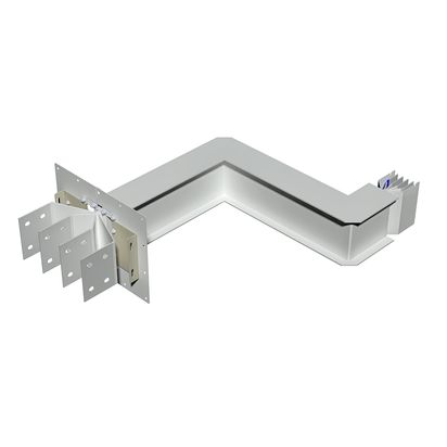 Exit bars element + double horizontal elbow XCP-HP (Cu). Type 1 - In= 1600A