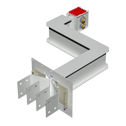 Exit bars element + double horizontal elbow XCP-HP (Cu). Type 3 - In= 1600A