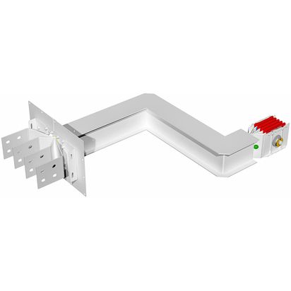 Exit bars element + double horizontal elbow XCP-HP (Cu). Type 4 - In= 1000A