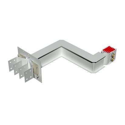 Exit bars element + double horizontal elbow XCP-HP (Cu). Type 4 - In= 1600A