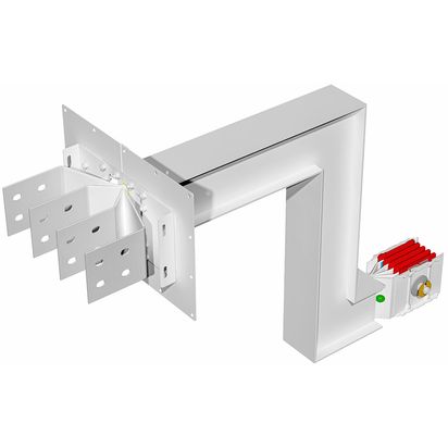 Exit bars element + double vertical elbow XCP-HP (Cu). Type 3 - In= 1000A