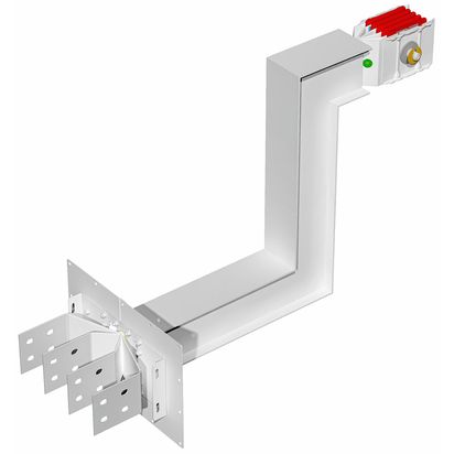 Exit bars element + double vertical elbow XCP-HP (Cu). Type 4 - In= 1000A