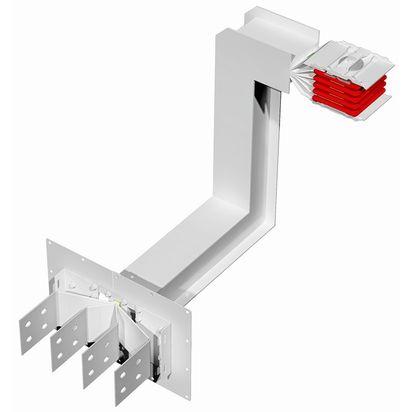 Exit bars element + vertical and horizontal elbow XCP-HP (Cu). Type 7 - In= 1000A