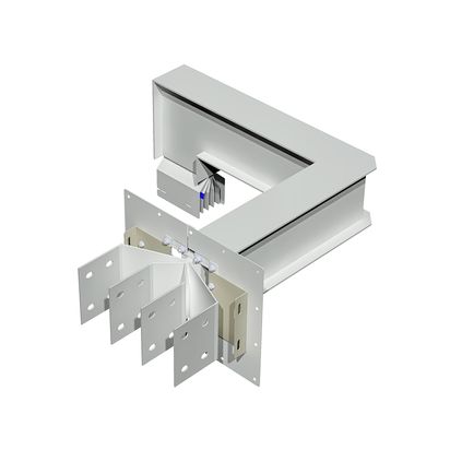 Exit bars element + horizontal and vertical elbow XCP-HP (Cu). Type 3 - In= 1600A