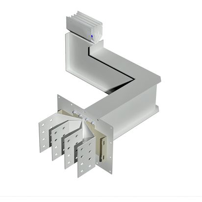 Exit bars element + horizontal and vertical elbow XCP-HP (Cu). Type 4 - In= 2500A