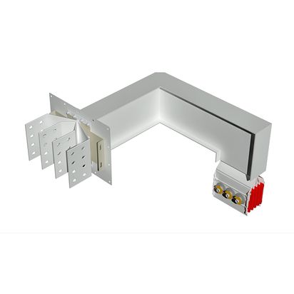 Exit bars element + horizontal and vertical elbow XCP-HP (Cu). Type 5 - In= 2500A